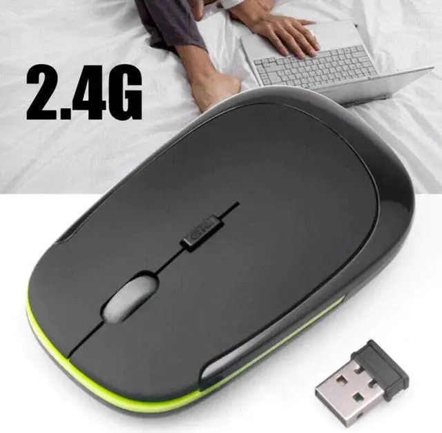 Alt view image 2 of 5 - Computer Device Sensitive Optical Professional Gaming Mouse With 3 Colors Wireless Mouse Ergonomic Design For PC Laptop