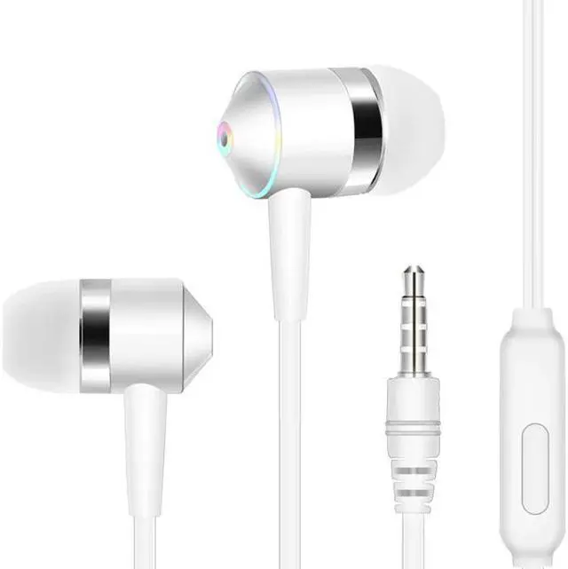 Alt view image 2 of 5 - Headse Music Earbuds Stereo Gaming Earphone for Mobile Phone Universal Earphones Subwoofer with Wheat Headset Accessory