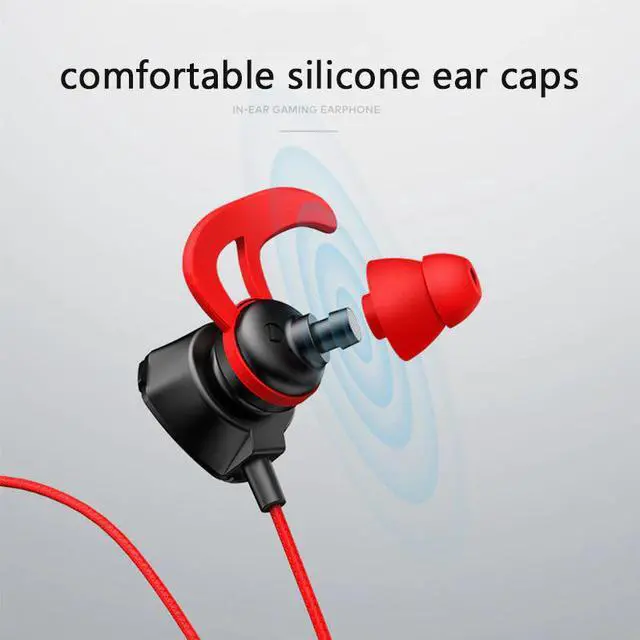 Alt view image 4 of 5 - 3.5mm Wired Gaming Headphones Headset With Mic Volume Control Dynamic Noise Reduction In-Ear PC Gamer Earphones For Pubg PS4
