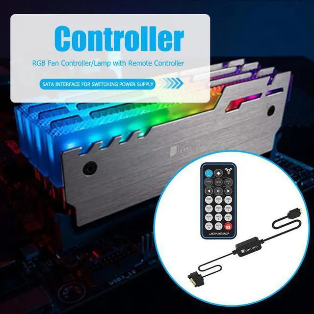Alt view image 5 of 5 - 5V 3Pin AURA RGB Fan Controller PC Case Light Stripe Remote Control Computer cooling system accessories