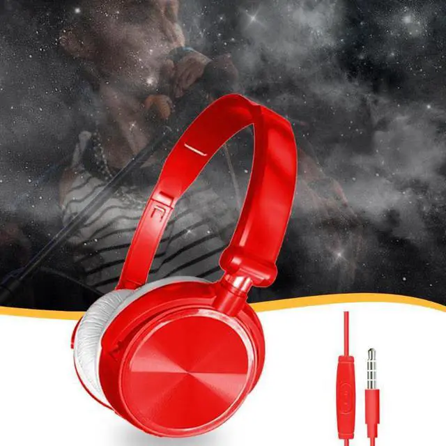 Alt view image 4 of 5 - Wired Gaming Folding Headset Universal Overear Deep Bass Earphones Game Headphones with Microphone for Smart Phone PC Laptop