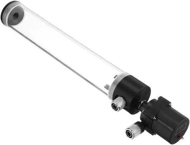 Alt view image 4 of 5 - 50mmX310mm Water Cooling Tank 19W G1/4 Thread Cylinder Reservoir Tank Pump Computer Water Cooling Radiator Liquid Cooling Cooler