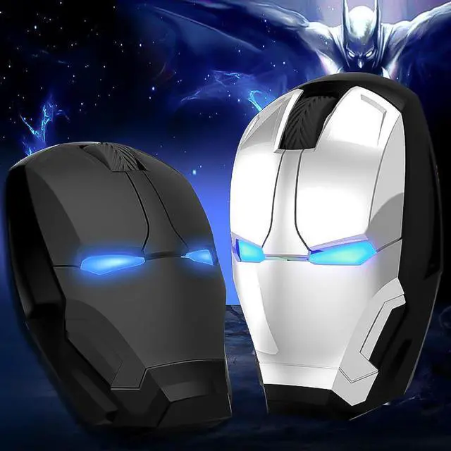 Alt view image 5 of 6 - Iron Man Mouse Wireless Mouse Gaming Mouse Gamer Computer Mice Button Silent Click 800/1200/1600/2400DPI Adjustable computer