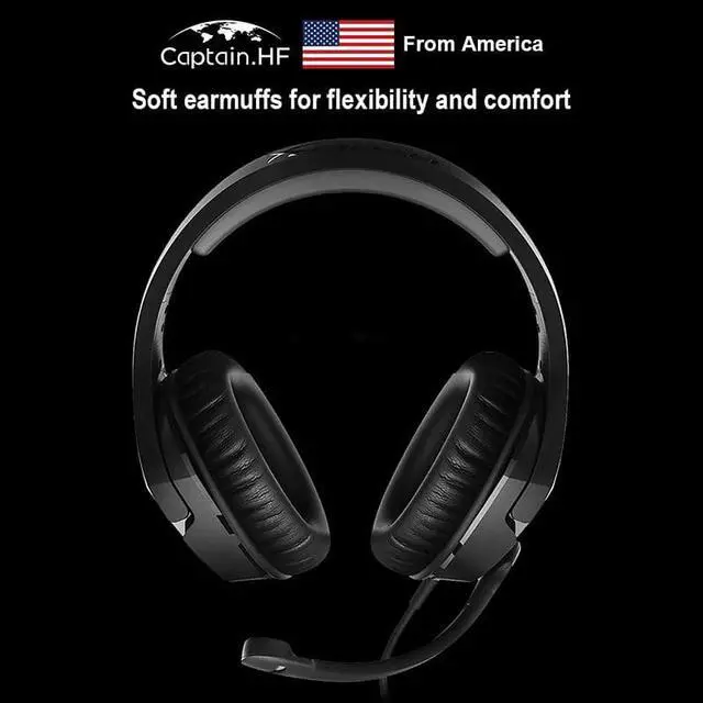 Alt view image 2 of 5 - US  Headphone Professional Hyper X Cloud Stinger Gaming Headset for PC Laptop Hifi Earphone With Microphone Mic Headphone