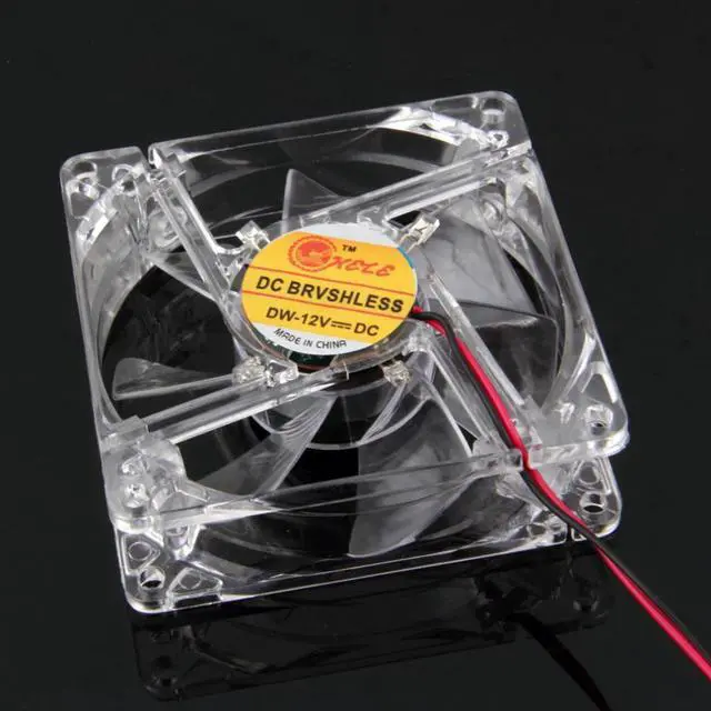 Alt view image 4 of 5 - PC Fan 80mm With LED 8025 Silent Cooling Fan 12V LED Luminous Chass  Case Cooling Fan Mod Easy Installed