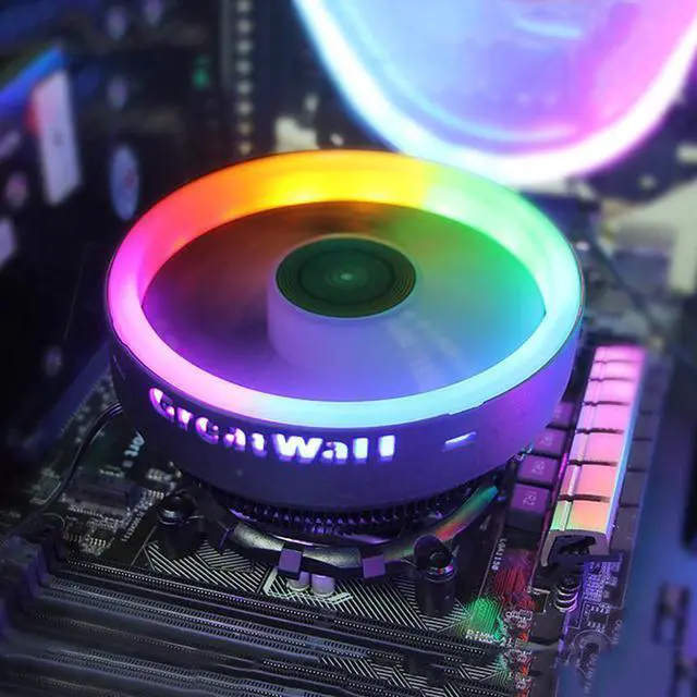 Alt view image 5 of 5 - Pro CPU Cooler RGB Computer Heatsink 12V LED Radiator for PC 120mm Intel LGA 1151 AMD AM4 AM3 FM2 CPU Cooling Fan