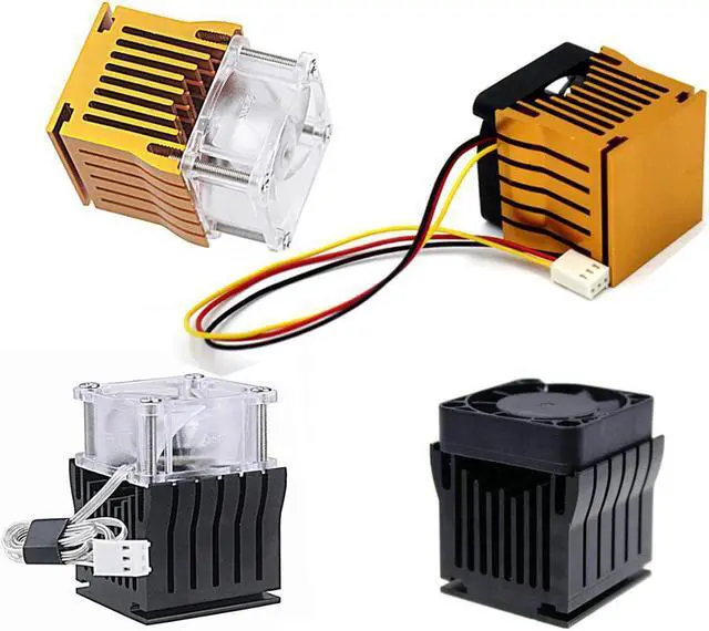 Alt view image 2 of 5 - Aluminium Northbridge Heatsink Cooler Motherboard Radiator w/4cm Fan For PC Computer Case South North Bridge Chipset Cooling