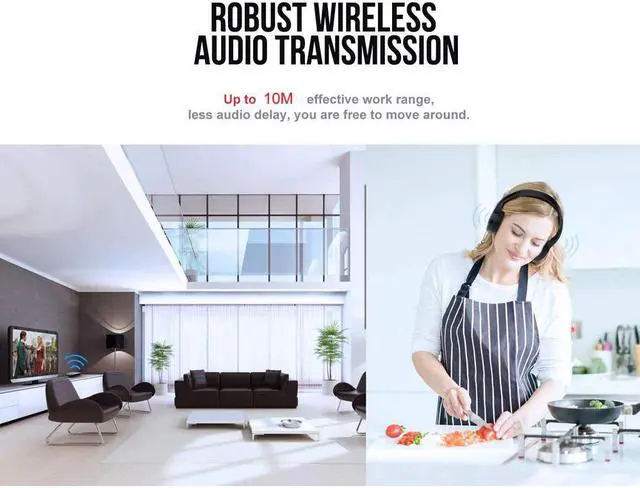 Alt view image 4 of 5 - New & High Quality 5 in 1 Wireless Headphones tch TV Earphone Cordless Bluetooth Headset for MP3 PC Stereo TV iPod