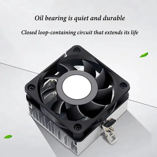 Alt view image 2 of 5 - Cooling Computer Case Fan Silent Oil Bearing PC Radiator Low Noise Computer Case Fan for Intel Socket 370 and Intel c2/c3