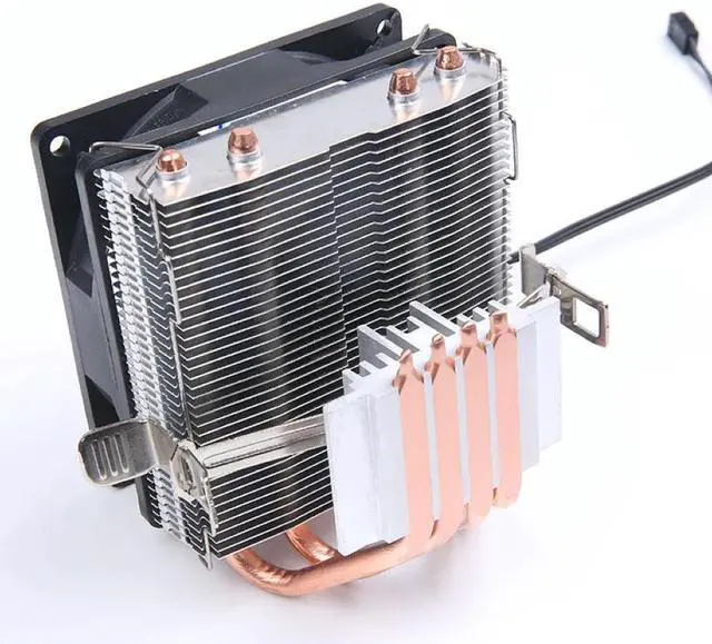 Alt view image 3 of 5 - 12V Quiet Cooled Fan Computer CPU Cooler Copper Heatsink Cooling Fan Radiator For LGA 1366 Blue