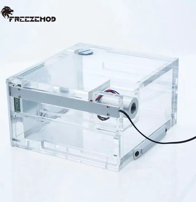 Alt view image 5 of 5 - computer water cooler intelligent water tank dual optical drive desktop flow velocity temperature sense. GQSX-Y2S