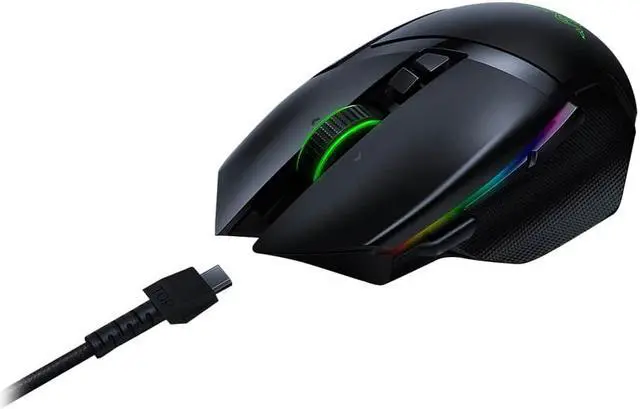 Alt view image 2 of 5 - Basilisk Ultimate Edition wireless gaming  mouse 20000DPI RGB base HyperSpeed wireless technology about 100h battery life
