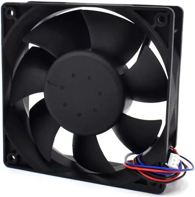 Alt view image 4 of 5 - new Delta AFB1212VHE -F00 signal 120mm 12cm DC 12V 0.90A 3-pin server inverter axial blower cooler cooling fan