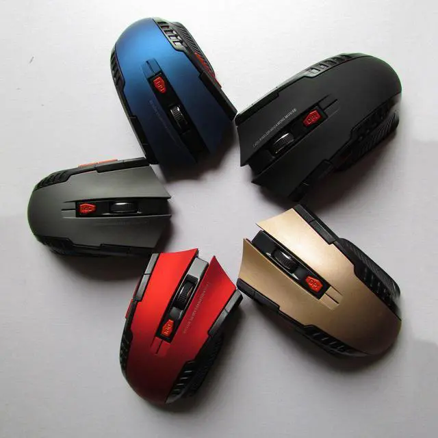 Main image of 2020 6 Button Adjustable Optical LED Silent 2.4Ghz Wireless Gaming Mice 1600DPI Ergonomic Mouse For PC iMac Macbook For Gamer