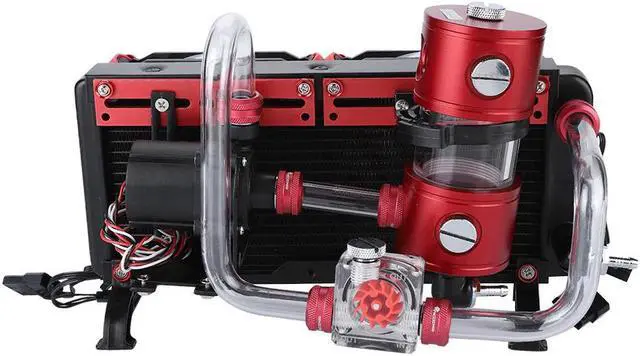 Alt view image 2 of 5 - PC Water Cooling Kit Liquid Computer Cooling Set Notebook Water-cooled Set 120*120*25mm 50CFM Cooling Fan 600L/H Water Pump