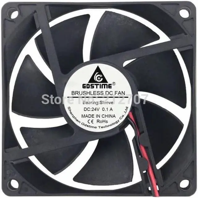 Main image of 1PCS  2Pin 8020 80mm 80x80x20mm 24V Case Cooling Cooler Server Inverter Fan