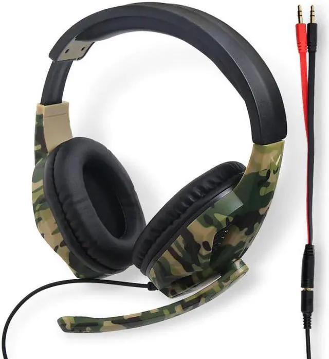 Alt view image 5 of 5 - Gaming Headset Camouflage PS4 PC box One Gaming Headset Gaming wired stereo Headset with Mic For iphone Android tablets
