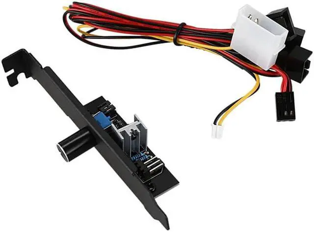 Alt view image 3 of 5 - 3 Channels PC Cooler Cooling Fan Speed Controller for CPU Case HDD VGA Fan for PCI Temperature Control Regulation 12V 3Pin