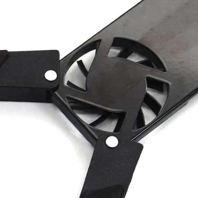 Alt view image 4 of 5 - Rotatable USB Fan Cooling Pad 2 Fans Cooler Notebook Cooler Computer Laptop Stand USB Fan For 7-15" PC Laptop PC Computer