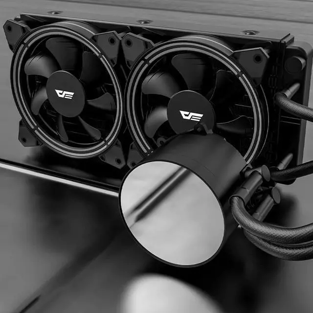 Alt view image 5 of 5 - PC Case Water Liquid Cooling AIO Cooler Radiator water Cooler CPU RGB Sync PWM 240mm Fan Cooler AM4/AM3+LGA 115x/2011