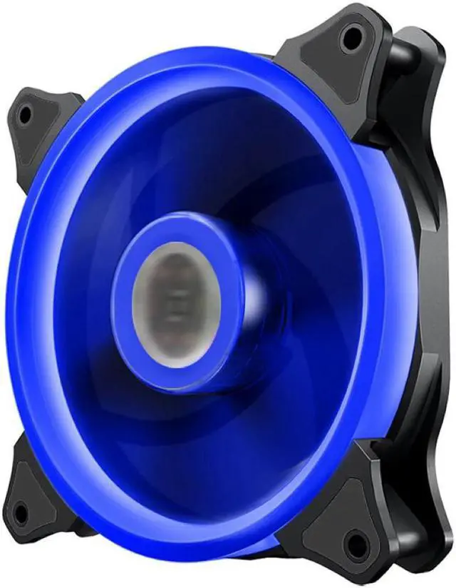 Alt view image 5 of 5 - Computer Fan 120mm 15LED Dual Aperture Silent PC Computer Case Cooling Fan 120x120x25mm Cooler Fluid-Bearing RGB Fans