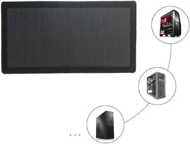 Alt view image 2 of 5 - 12x24CM Magnetic Dust Filter Dustproof PVC Mesh Net Cover Guard for Home Chassis PC Computer Case Cooling Fan Accessories