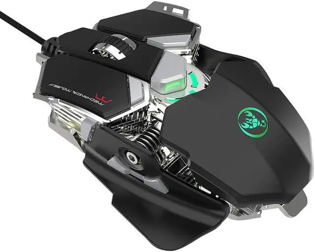 Alt view image 4 of 5 - Mouse Wired USB DPI Adjustable Macro Programmable Mouse Gamer Optical Professional RGB Mause Game Mice For PC Computer