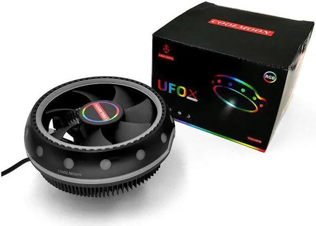 Alt view image 5 of 5 - PC CPU Cooler Fan Heatsink LED Aperture CPU Cooling Fan Quiet Radiator