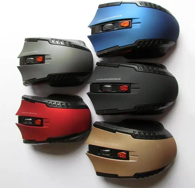 Alt view image 3 of 5 - 2020 6 Button Adjustable Optical LED Silent 2.4Ghz Wireless Gaming Mice 1600DPI Ergonomic Mouse For PC iMac Macbook For Gamer