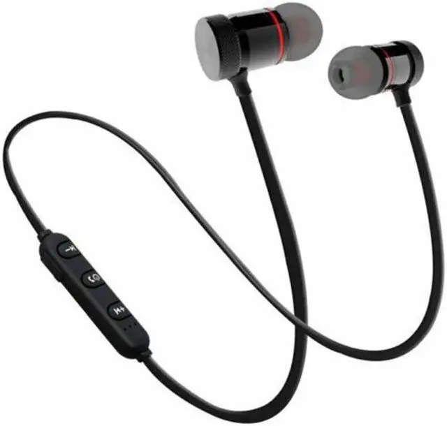 Alt view image 5 of 5 - Earbuds Metal Earphones With Mic Magnetic Bluetooth Earphone Sports Neckband Wireless Gaming Headset  For IPhone