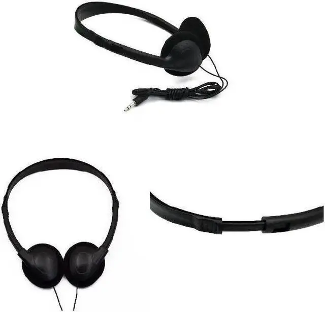 Alt view image 4 of 5 - Computer Headset No Microphone Gaming Headset Noise Canceling Sports MP3 Earphone Wired Stereo Headset Universal