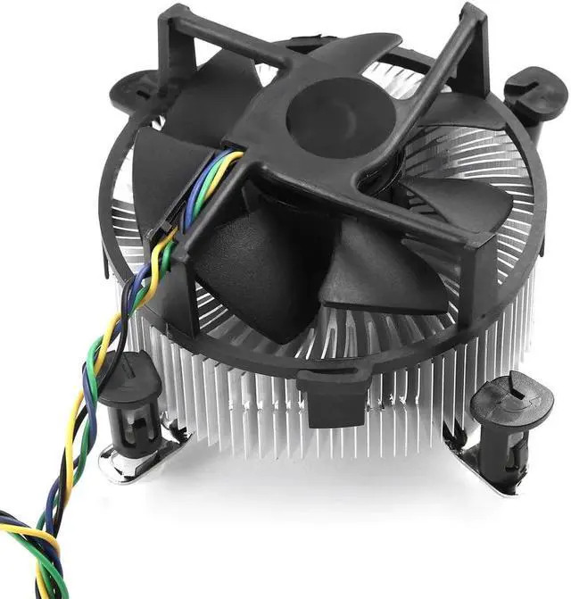 Alt view image 2 of 5 - CPU Cooling Fan Cooler Quiet Silent Cooling Fan for 775/1155/1156 Newest High Quality Aluminum for Computer PC 4PIN