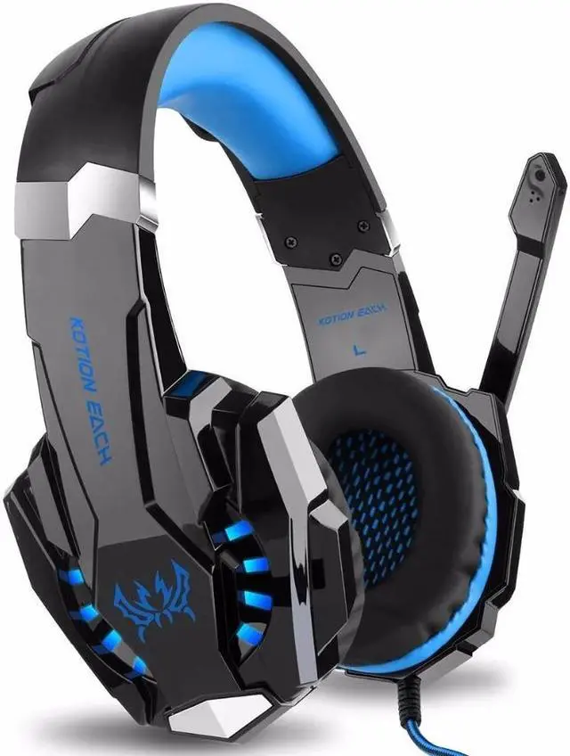 Alt view image 3 of 5 - G9000 3.5mm USB Gaming Headset Stereo Bass Luminous With Mic LED Light Gaming Headphone Gamer Headphone For computer