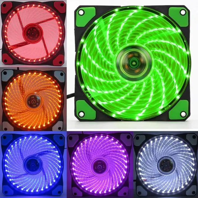 Main image of Light Quiet PC Computer Cooling Fan 2 Connectors Ultra Silent Cooler Case Fans Plastic Desktop Shock Proof Heatsink Mini