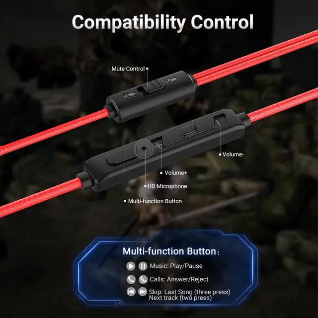 Alt view image 5 of 5 - G200X Phone Gaming Headphones Earphones With Mic ps4 Headset Gamer fone de ouvido Auriculares for Phone PC PUBG Xbox