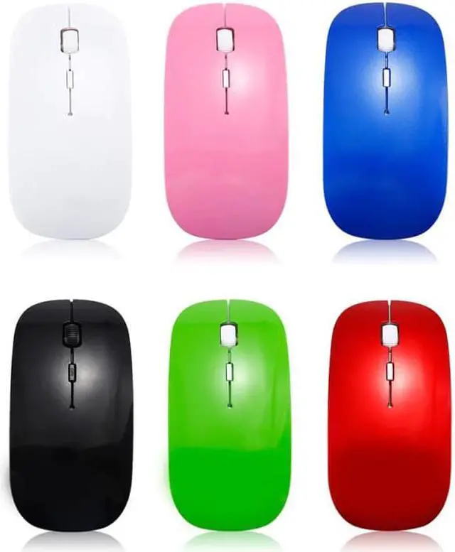 Alt view image 4 of 5 - 2.4Ghz Wireless Mouse 1600 DPI Portable Mouse USB Receiver Computer Mouse Wireless Rechargeable Gaming Mouse