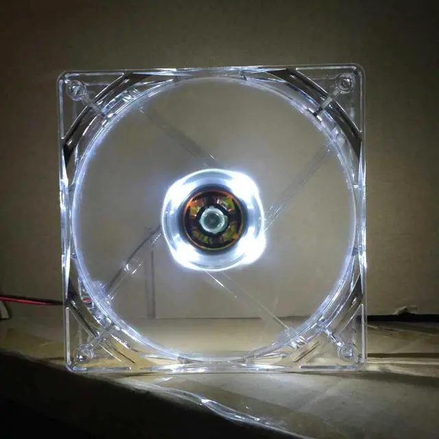 Alt view image 4 of 4 - 12cm/120mm/120x120x25mm 12V Computer/PC/CPU Silent Cooling Case Fan Case Fans 12V DC Adjust Fan Speed#T2