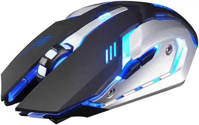 Alt view image 2 of 5 - Professional Ergonomic Gaming Rechargeable X7 Optical Wireless Silent LED Backlit USB 20A Drop Shipping