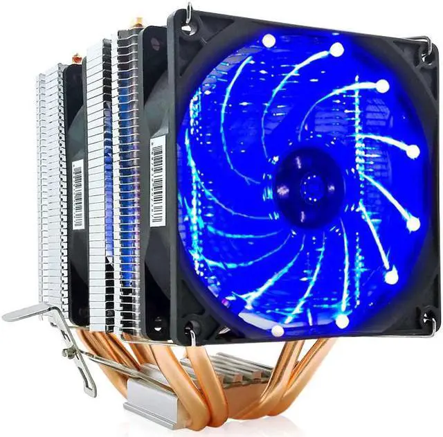 Main image of 2/4/6 Heatpipes CPU Cooler Fan For AMD Intel 775 1150 1151 1155 1156 CPU Radiator 90mm LED Two Fan 3pin Cooling CPU Fan PC Quiet