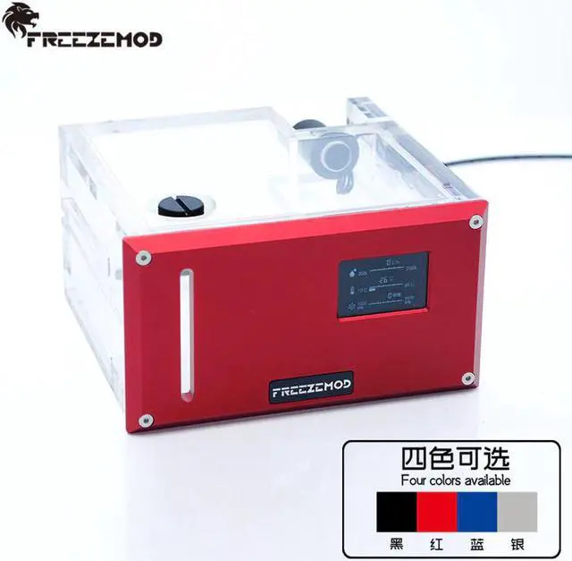 Main image of computer water cooler intelligent water tank dual optical drive desktop flow velocity temperature sense. GQSX-Y2S