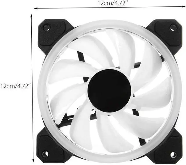 Alt view image 5 of 5 - PC Fan 12V 6 Pin 12cm Cooling Cooler Fan with Controller for Computer Silent Gaming Case VH99