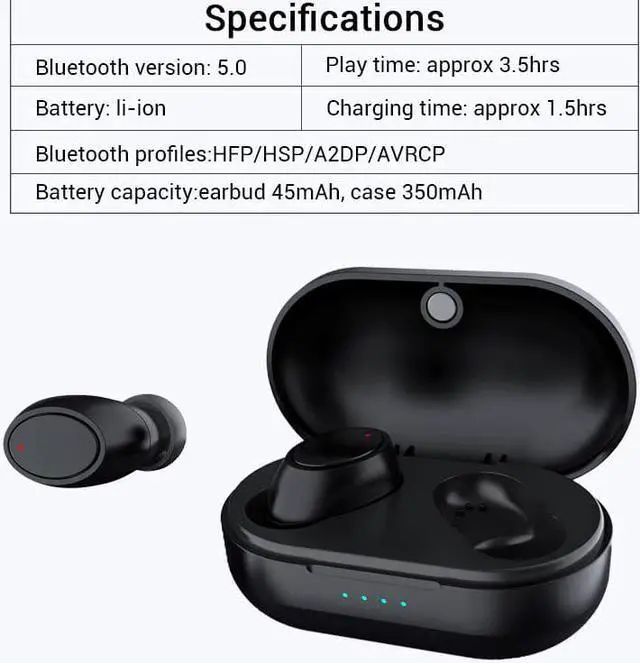 Alt view image 4 of 5 - Gaming TWS Pro Wireless Headphones Bluetooth Earphone Sport Earphones Handsfree Earbuds for Note 9S Umidigi F2