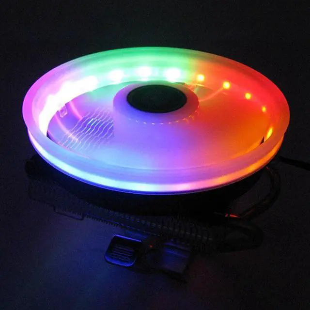 Alt view image 5 of 5 - 4Pin 4 heatpipe PC Cooling Fan RGB LED CPU cooler heatsink for LGA/775/115X/1366/AM4/AM3/AM2+/AM2/2011