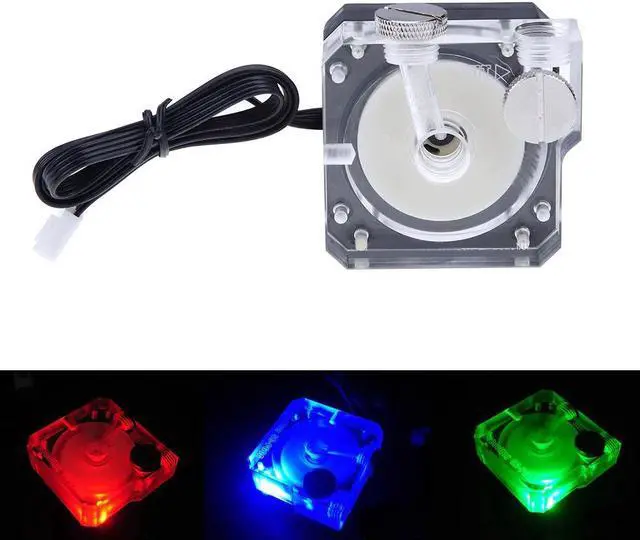 Alt view image 2 of 5 - 450L/H Water Cooling Circulation Pumps System Parts DC 12V Silent Water Cooler for Household Computer Cooling Accessories