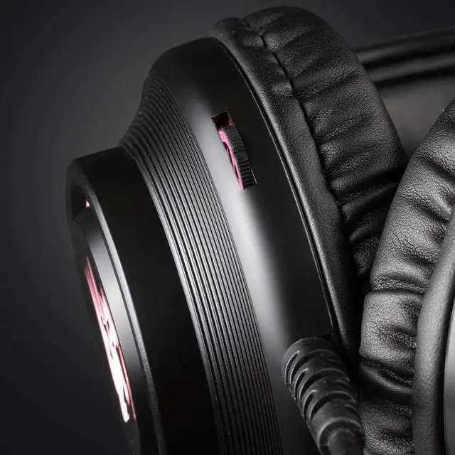 Alt view image 4 of 5 - Gaming Headset Deep Bass Game Headphones with Microphone for Computer Gamer 7.1 USB Channel Surround Sound