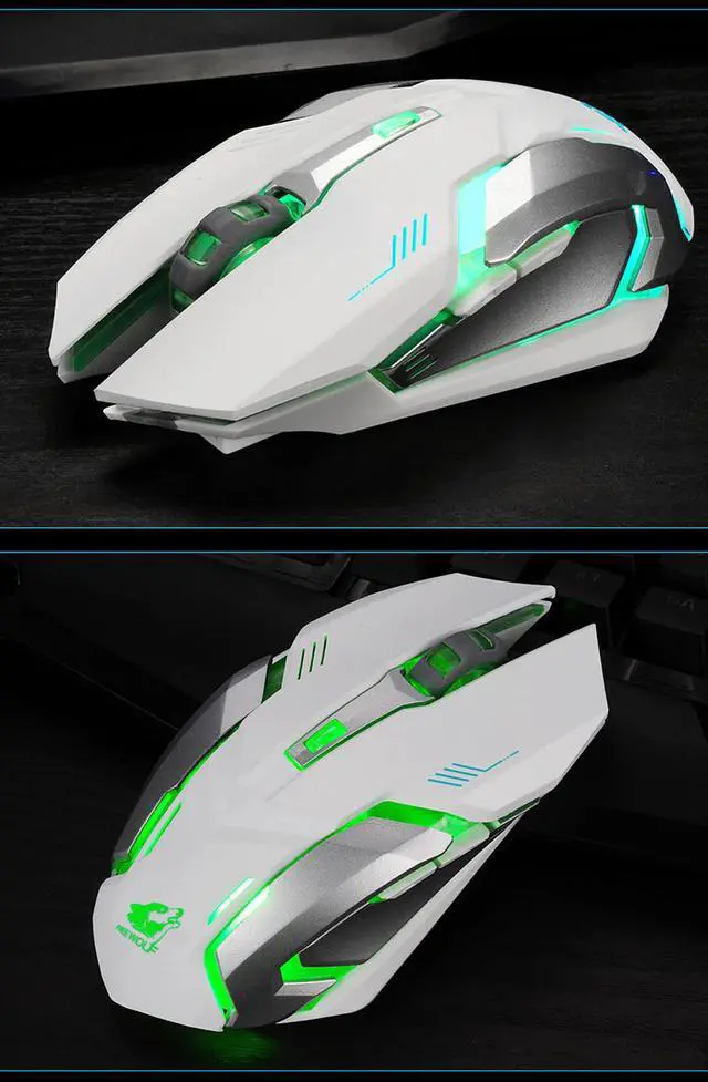 Alt view image 3 of 5 - Inalambrico Usb Sem Fio Rechargeable X7 Wireless Silent LED Backlit USB Optical Ergonomic Gaming  DropShip souris san
