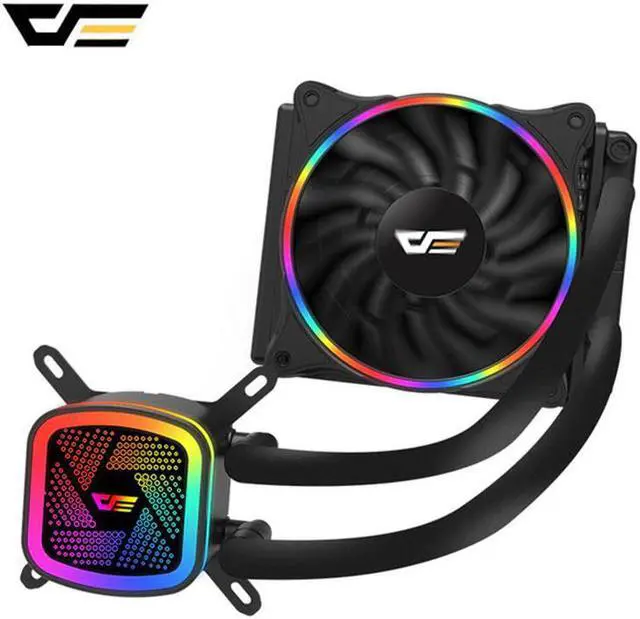 Main image of Water Cooling PC Case CPU Cooler With RGB fan Radiator integrated Liquid Cooler for LGA 2011/1366/115X/AM4