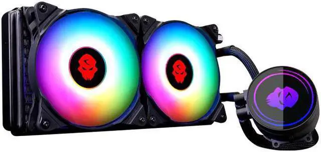 Main image of One-Piece PC Water Cooler Heatsink 240 + Pump Kit Double row RGB quiet fan Radiator For Intel AMD