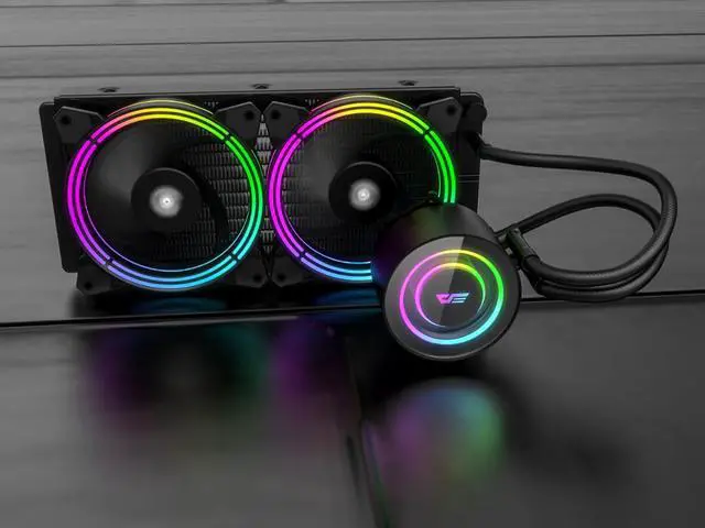 Alt view image 2 of 5 - TR240 pc case water cooling computer fan CPU integrated water cooling Cooler For LGA 775/115x/AM2/AM3/AM4 AMD