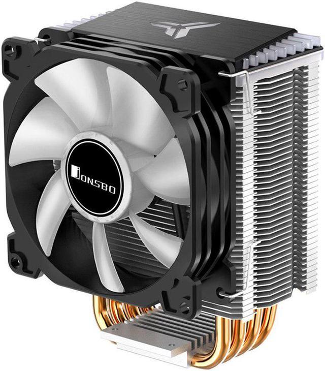 Alt view image 5 of 5 - CR1400 PWM 4Pin 12V PC LED Fan Cooling RGB 4 Heat-pipes CPU Cooler Computer Radiator for Intel 1151/1155/AM3/AM4